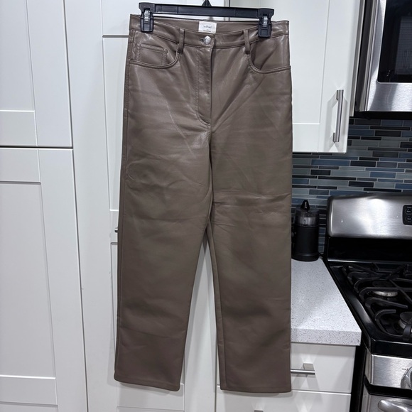 Aritzia Wilfred Melina cropped faux leather pant - Picture 3 of 9